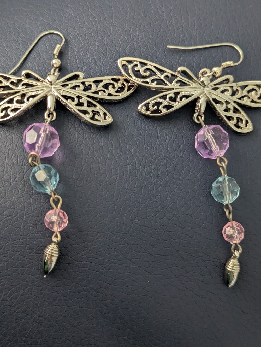 Vintage 1990 Avon Dragonfly Pierced Earrings - Picture 3 of 8